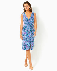 Odella V-Neck Midi Dress