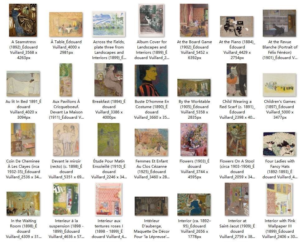 150 Painting Images by Édouard Vuillard (French, 1868-1940) - Gandhanra-ART
