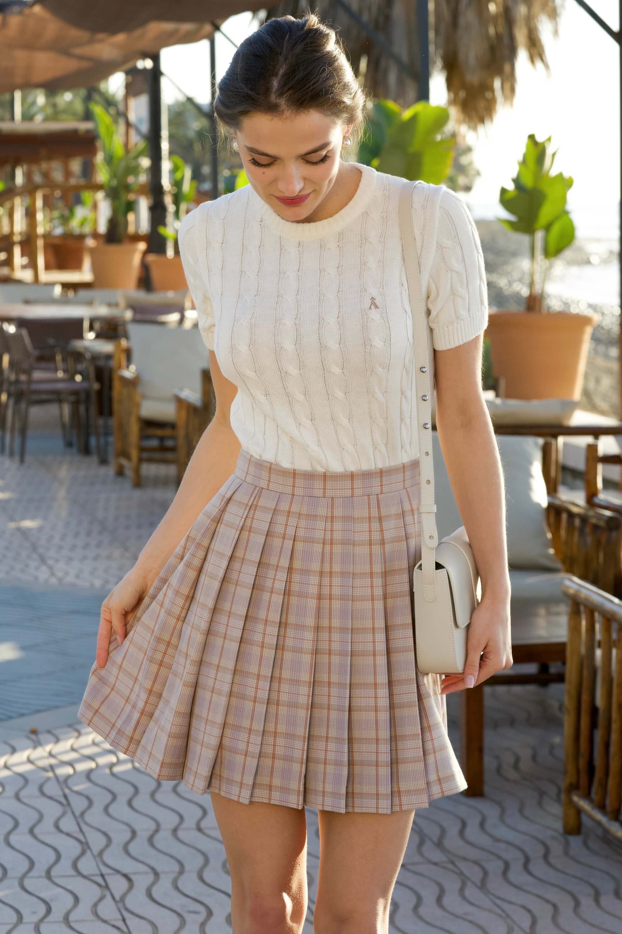 Tina Cable Knit Top