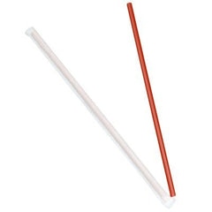 Cell-O-Core 10.25" Wrapped Giant Red Straws 1200/Case