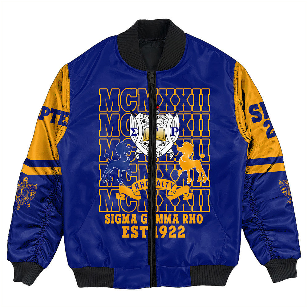 Sorority Jacket - Personalized Sigma Gamma Rho MCM Style Bomber Jacket