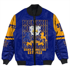 Sorority Jacket - Personalized Sigma Gamma Rho MCM Style Bomber Jacket
