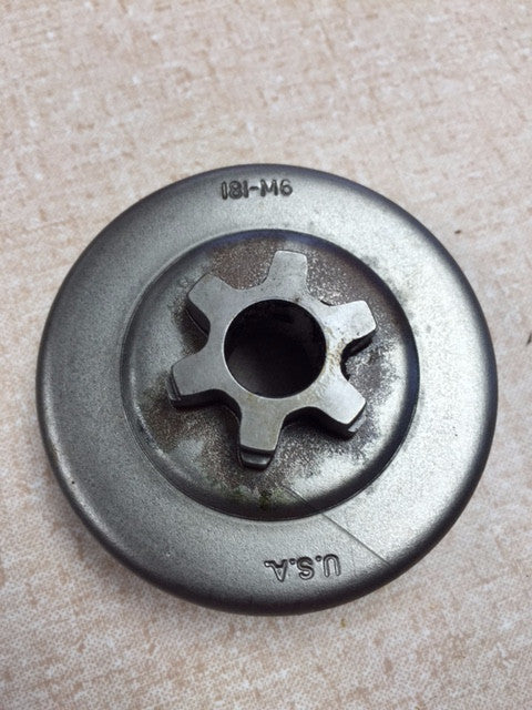 181-M6 Herr 3/8" LP X 6T Sprocket / Stens 085-235 / Carlton N6-ST-403-SS fits STIHL 015.  Stihl 1116 640 2001.