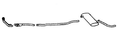 Triumph TR4 IRS (66-67) Stainless Steel Exhaust System