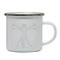 Virtuvian man enamel camping mug outdoor cup colors - Graphic Gear