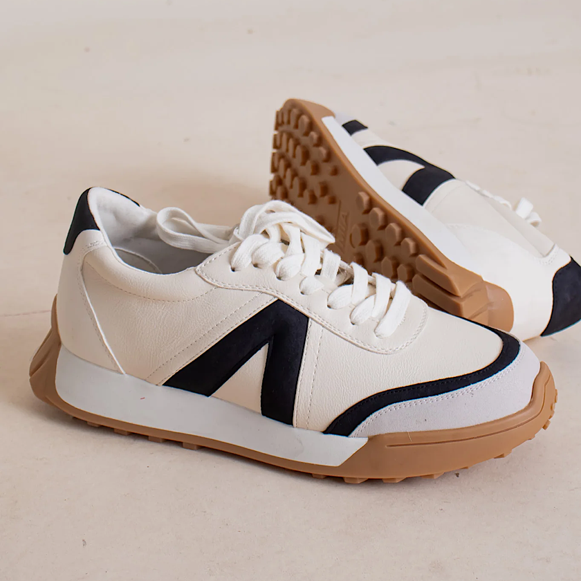 Town Sneaker by Mia-White/Black