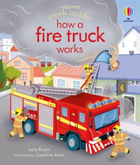 Usborne Peek Inside how a Fire Truck works