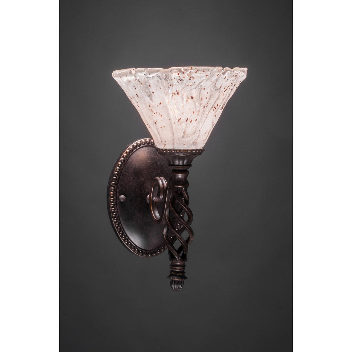 Toltec Eleganté 161-dg-7195 Wall Sconce Light - Dark Granite