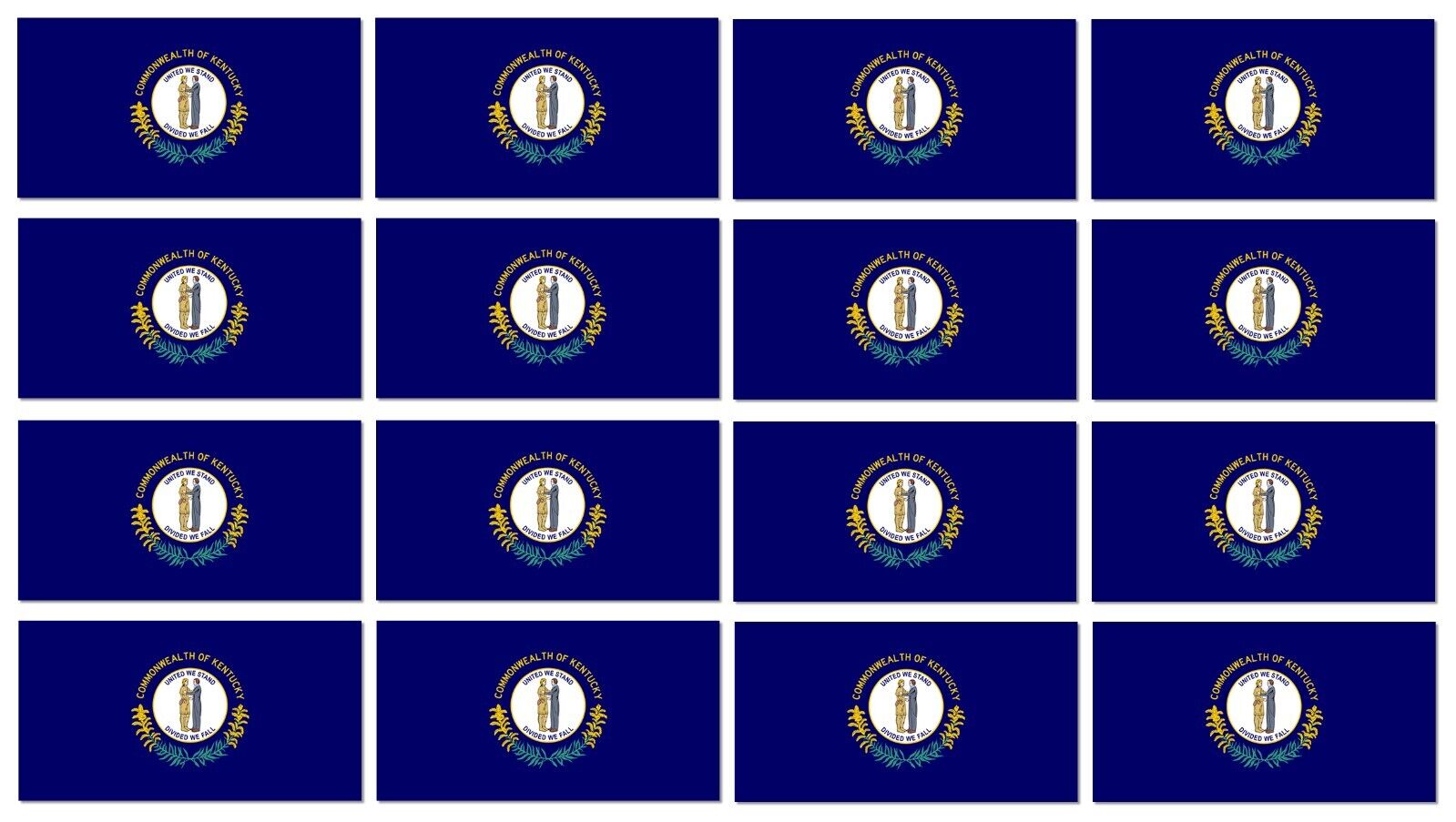 x12 Kentucky KY State Flag Car Truck Window Bumper Laptop Vinyl Sticker Decal 2" - OwnTheAvenue
