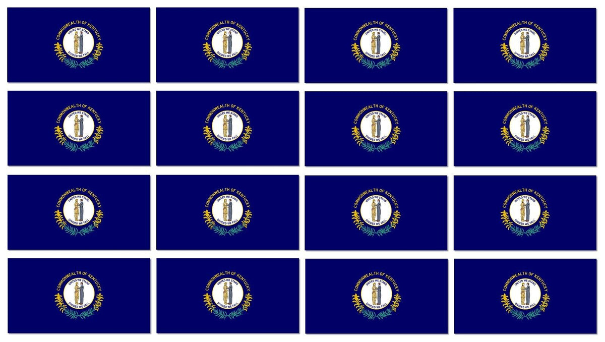 x12 Kentucky KY State Flag Car Truck Window Bumper Laptop Vinyl Sticker Decal 2" - OwnTheAvenue