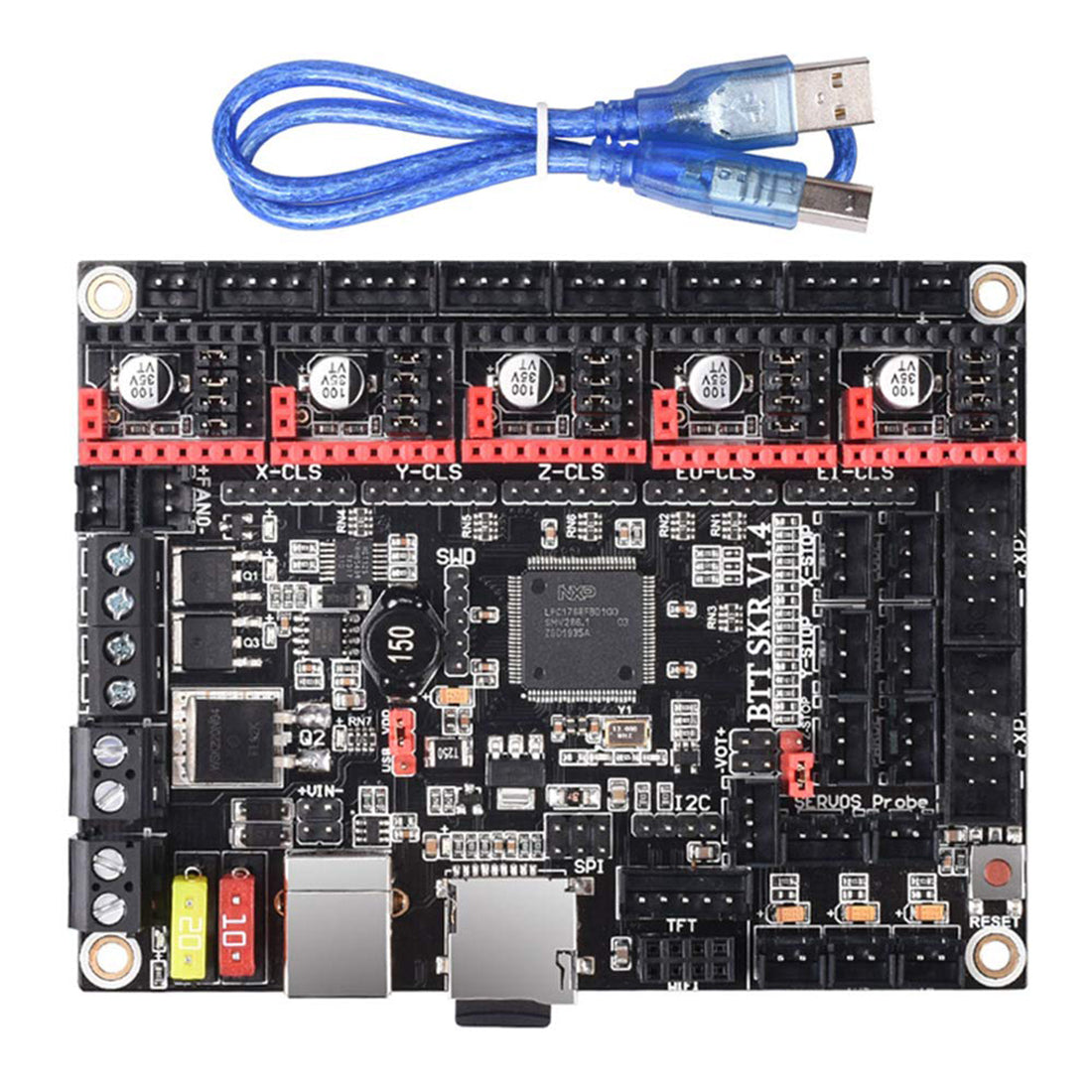 SKR V1.4 Turbo 32-Bit Control Board For CR10/CR10SEnder3/Ender 3 Pro/Ender 5/Anet A6/Anet A8/Tronxy X5S (Corexy)/Anycubic Kossel