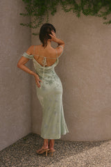 Tropical Tide Maxi Dress Green