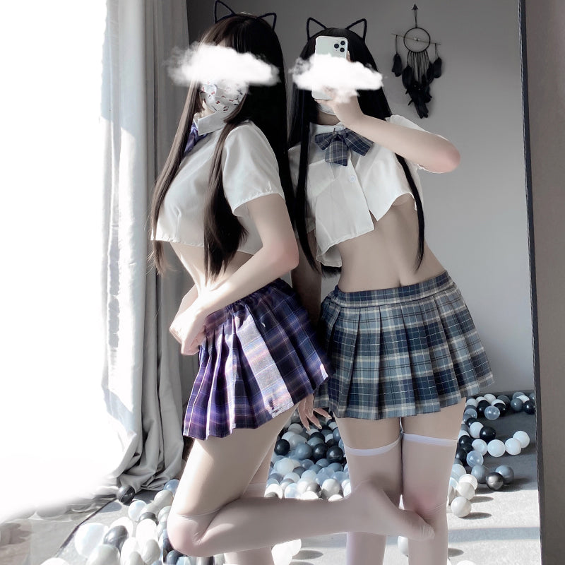 Anime School Girl Shirt Skirt Set