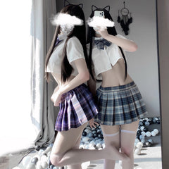 Anime School Girl Shirt Skirt Set