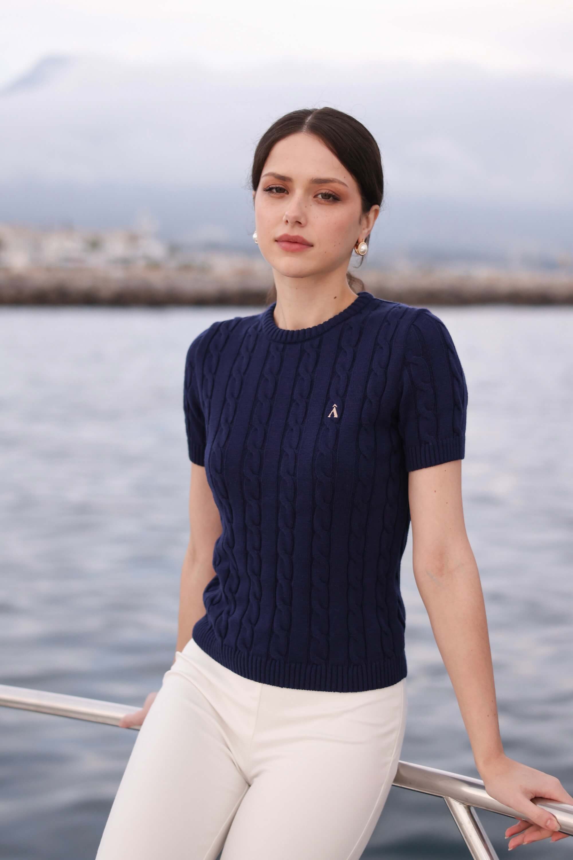 Tina Cable Knit Top