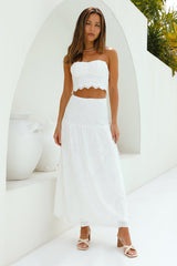 Enjoy Daylight Crop Top White
