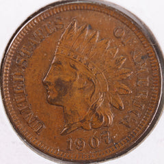 1907 Indian Head Cent, Extra Fine Circulated Coin, Store #CT0413