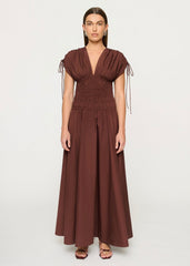 Ottavia Midi Dress (Dark Fig)