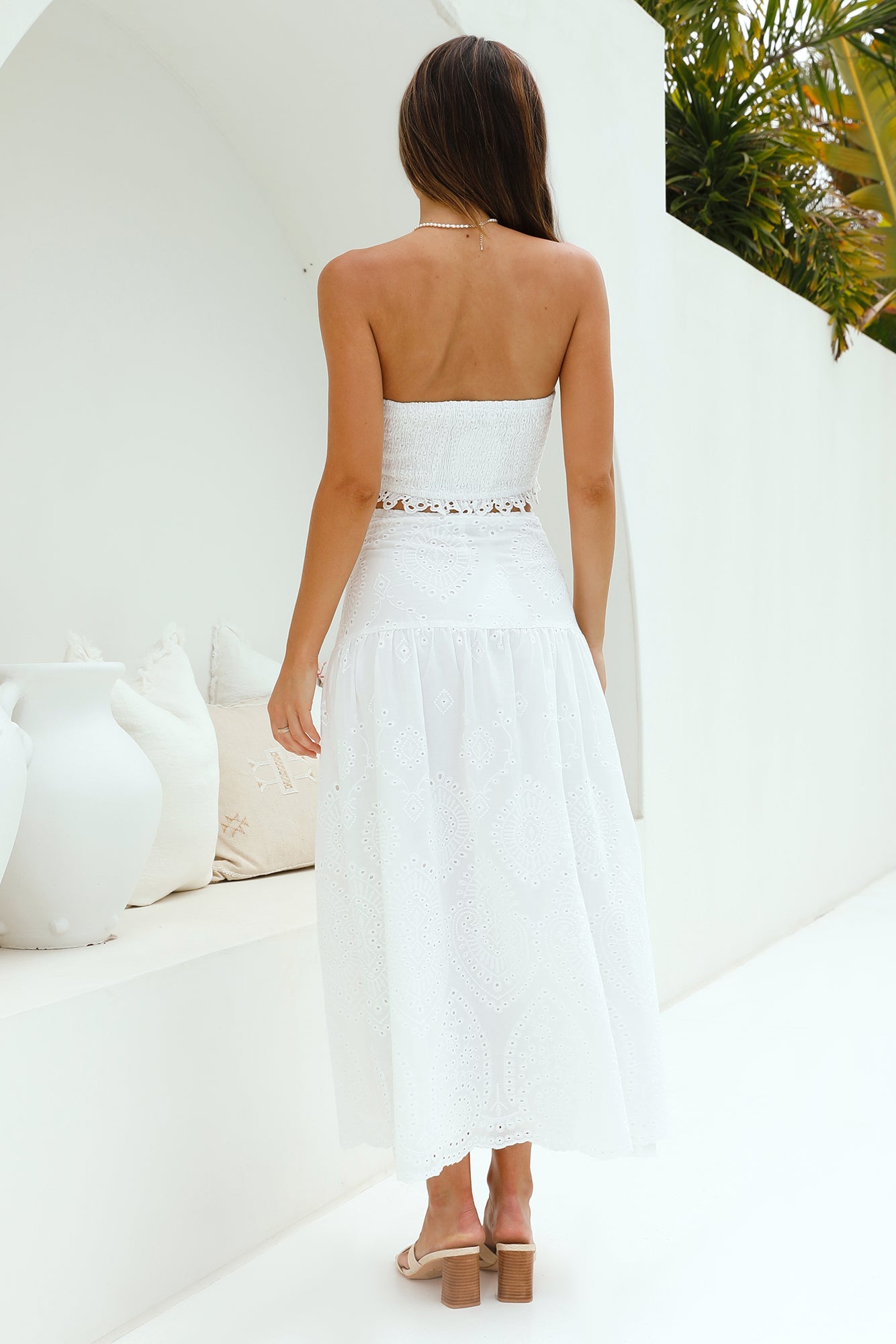 Enjoy Daylight Crop Top White