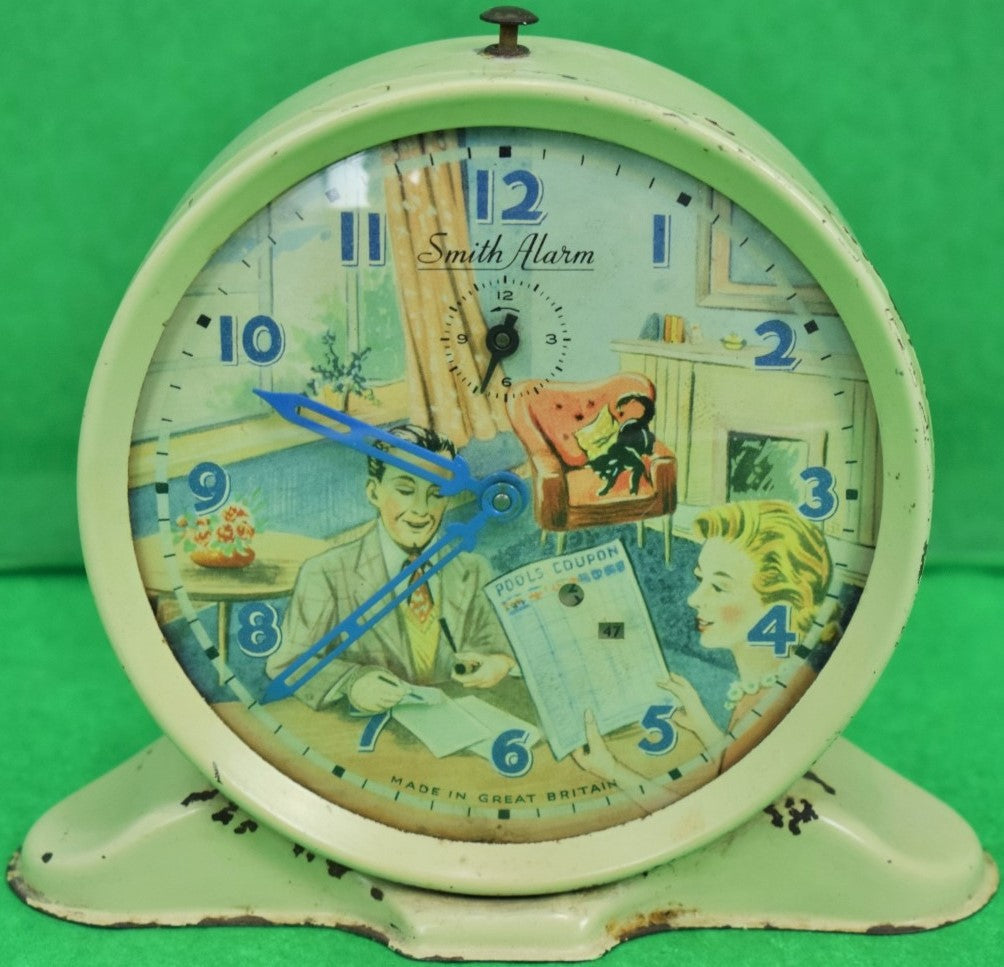 'Smith Alarm "Football Pools Checker" c1950s Clock' (SOLD)