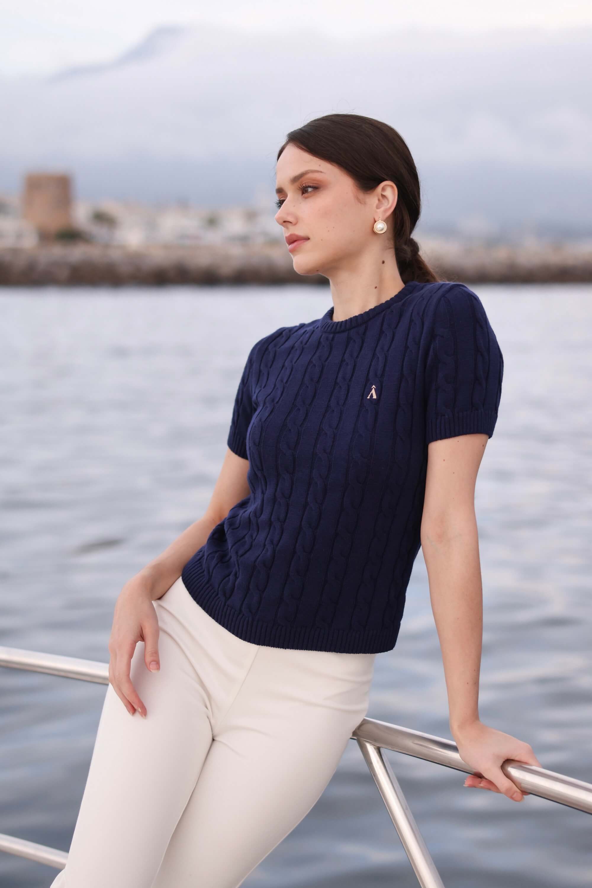 Tina Cable Knit Top