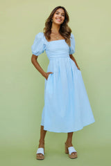 Delfino Maxi Dress Blue