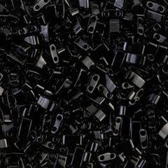 Miyuki HALF TILA Beads - Black