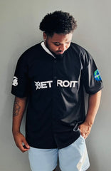 Black Baseball Jersey w/ White Letters