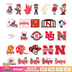 Nebraska Huskers Ncaa logo bundle svg, Nebraska Huskers​ svg
