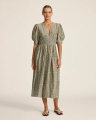 Hannah Art Wear Sophia Midi Dress Bonita Mint-Hannah Art Wear-Thistle Hill