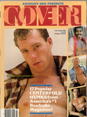 ADVOCATE Men Presents: Cover Men / 1986 / July - August / Jon King / Chad Douglas / Tony Braoi / Neal Shaw / Justin Cade / Joe Cade / Melchor / Will Garrett / Romero Davis / Jim Steele / Rick Donovan / Christopher Benson / Glenn Swann / Jeff York