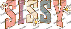 Sissy Floral Distressed - Vinyl Creation Supply