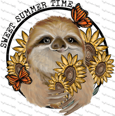 Sloth Summertime - Vinyl Creation Supply