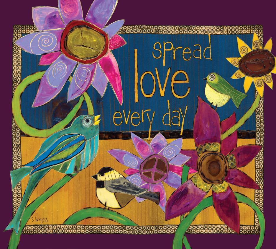 Spread Love Everyday Metal Print