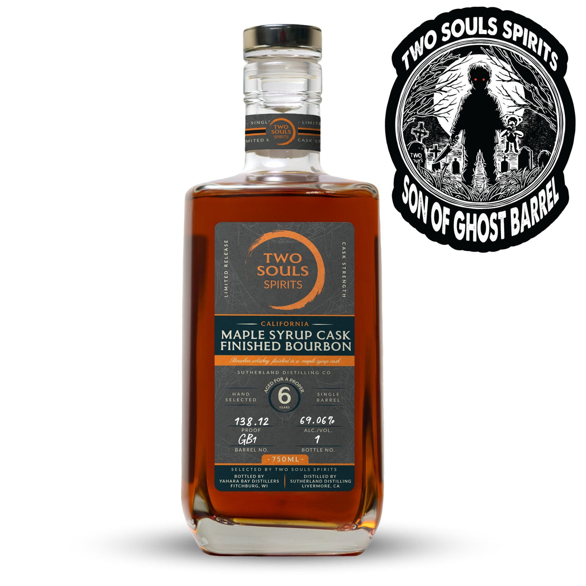 7-Year California Bourbon Maple Cask Finished Bourbon Featuring Sutherland Distilling