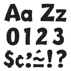 #35055 READY LETTER 4 INCH PLAYFUL BLACK UPPERCASE & LOWERCASE COMBO