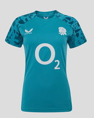 Women’s England Rugby 25/26 Performance Short Sleeve T-Shirt – Storm Blue