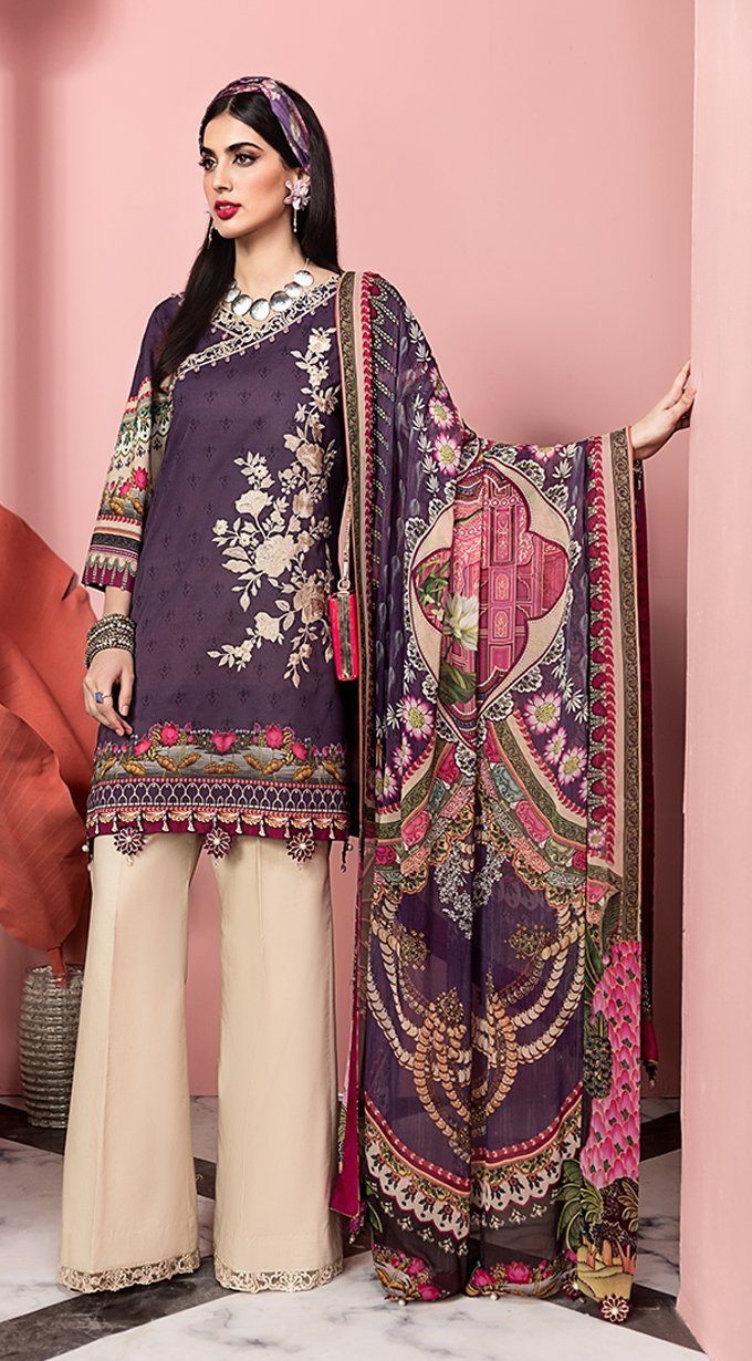 Valentina | VL20-02B | Anaya by Kiran Chaudhry | Viva Lawn'20