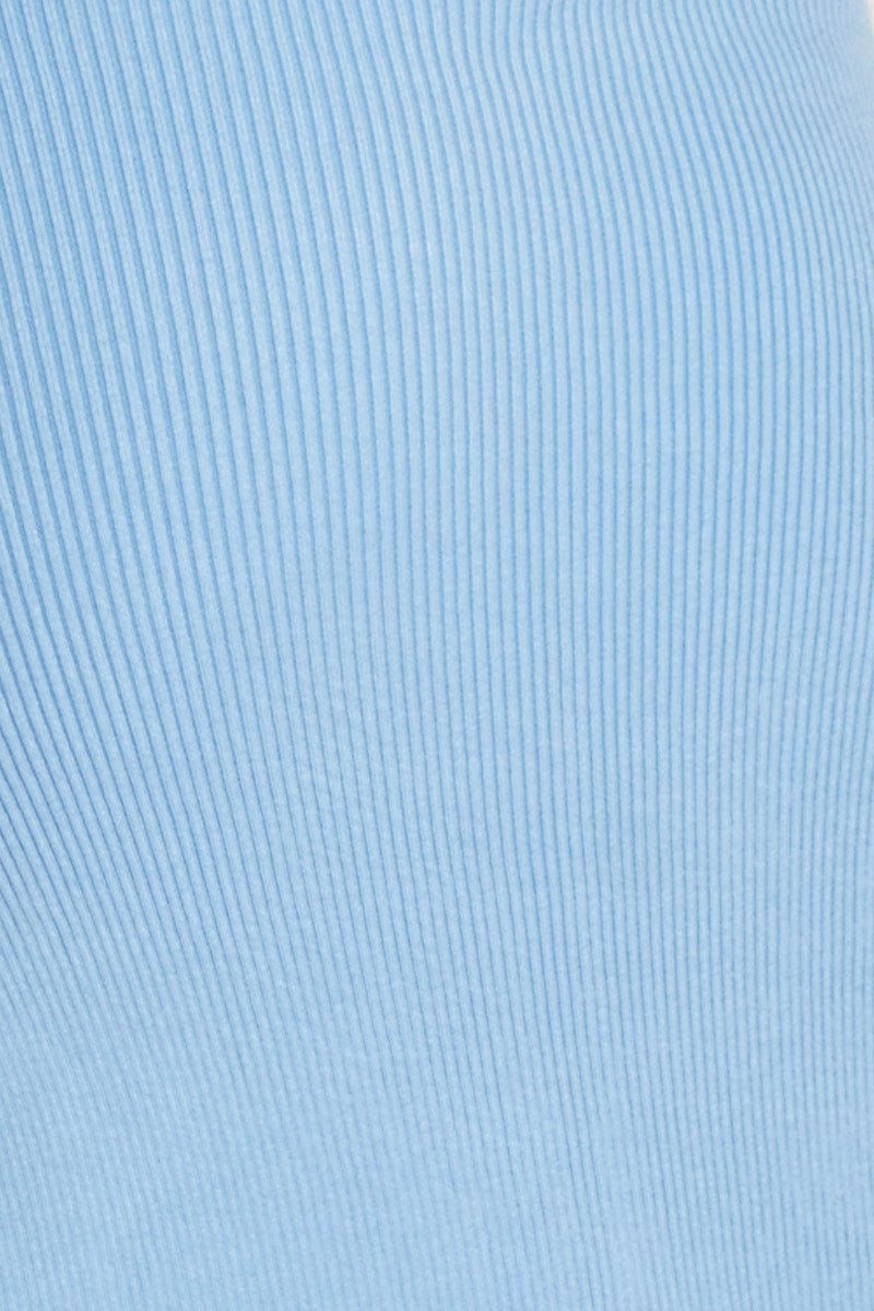 Blue Midi Dress Knit