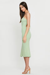 Green Knit Dress Bodycon