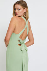 Green Maxi Dress Bodycon Knit
