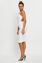 White Bodycon Dress Knit