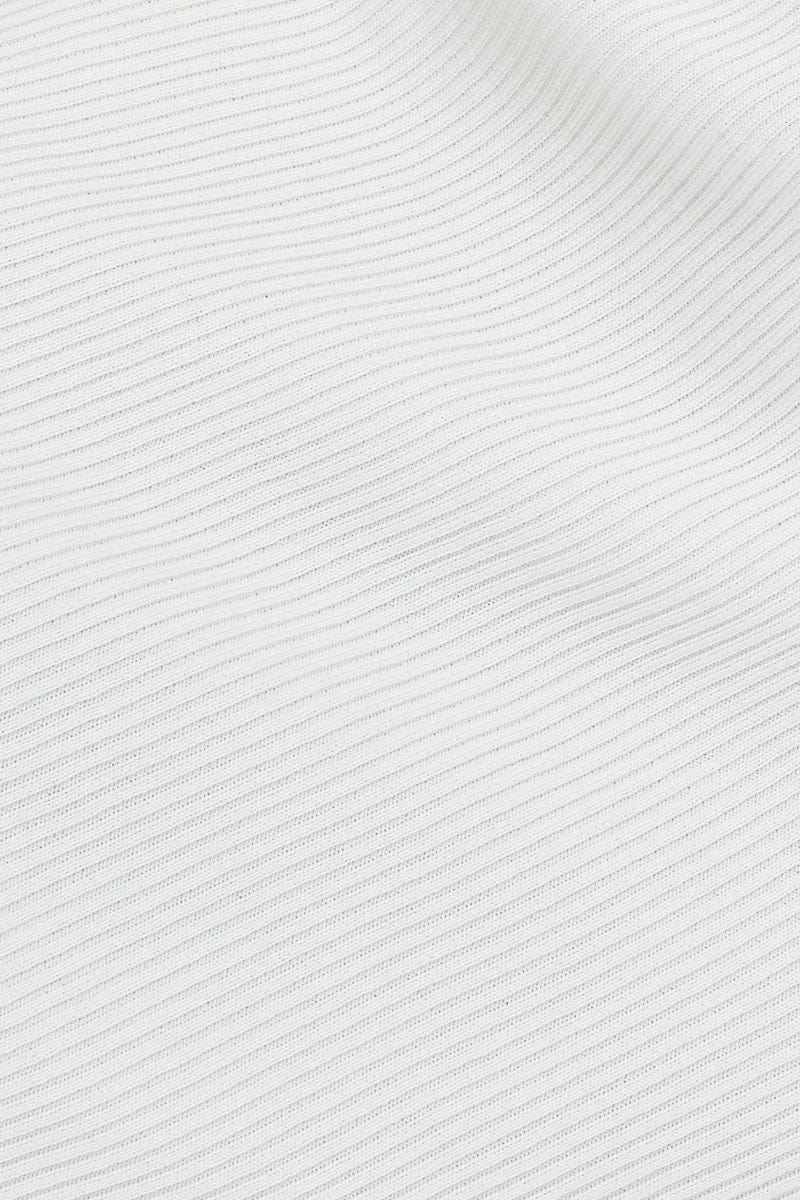 White Knit Dress Midi