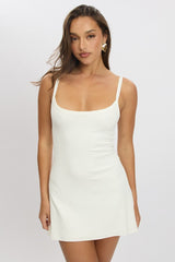 White Mini Dress Sleeveless