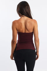 Red Bandeau Top