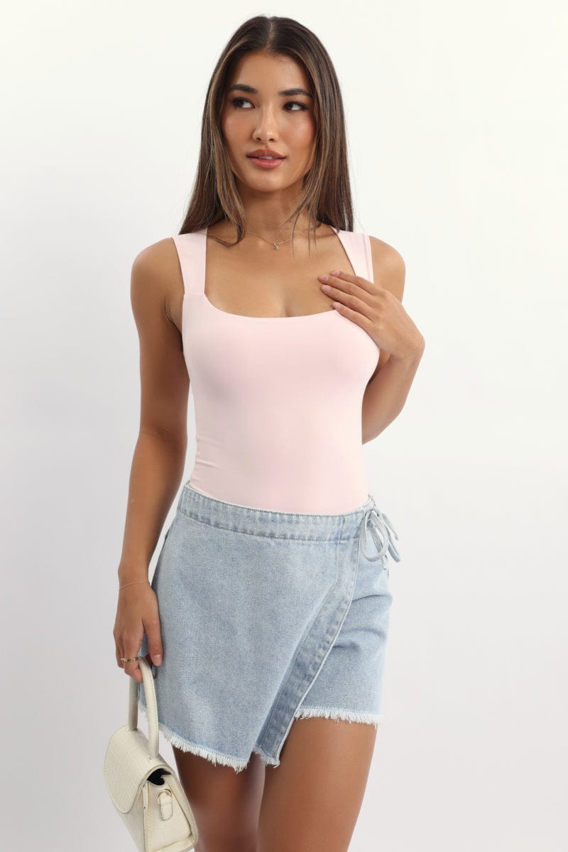 Pink Supersoft Bodysuit Sleeveless