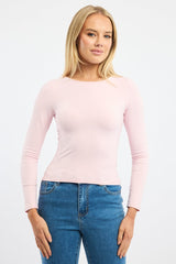 Pink Supersoft Fleece Top Long Sleeve