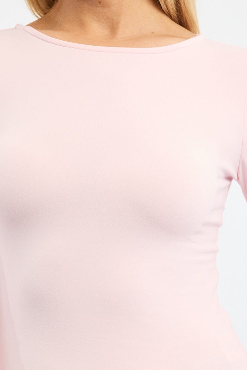 Pink Supersoft Fleece Top Long Sleeve