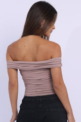 Pink Off Shoulder Top Supersoft