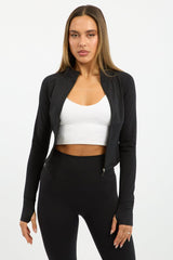 Black Active Jacket Long Sleeve